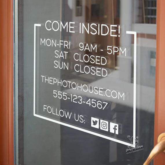 Shop Sticker And Signage